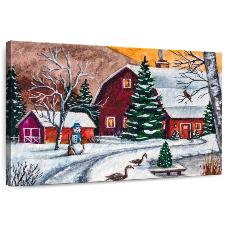 Christmas Farm, 34" H x 51" W
