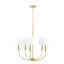 Lustre 5 lumières avec abat-jour en tissu Billet-100090070