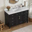 Meuble-lavabo autoportant à simple cuve 48 po avec plateau en pierre Aastha-1930149859