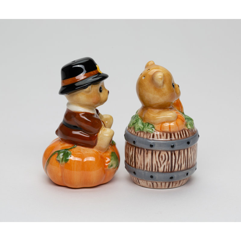 Pilgrim Teddy Bear Salt And Pepper