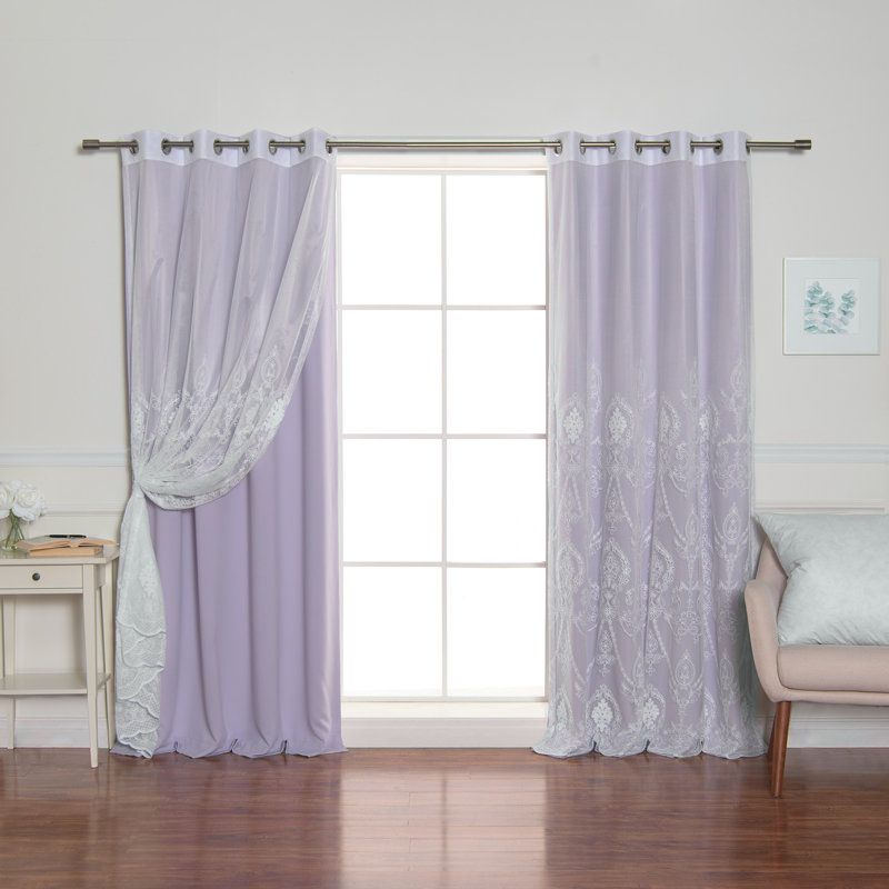 Portishead Room Darkening Curtain, Lilac, 52" W x 96" L