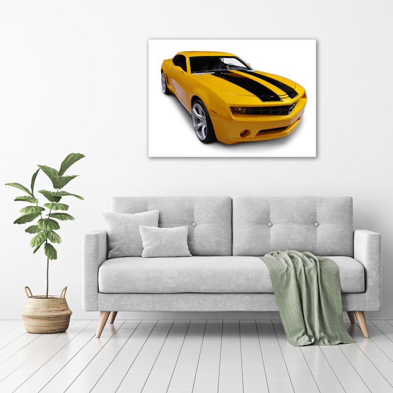 Bumblebee Chevrolet Camaro Transport - Wrapped Canvas Print, 70 cm H x 100 cm W