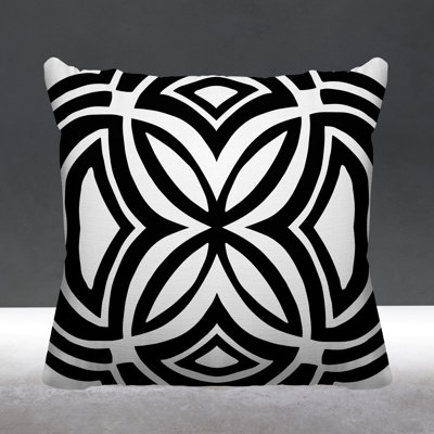 Dreyer Abstract Outdoor Reversible Throw Pillow