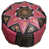 Black/Pink Genuine Leather