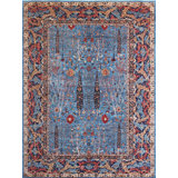 Traditional, Transitional One-of-a-Kind Rectangle 8'11" X 11'8" Hand Knotted Area Rug