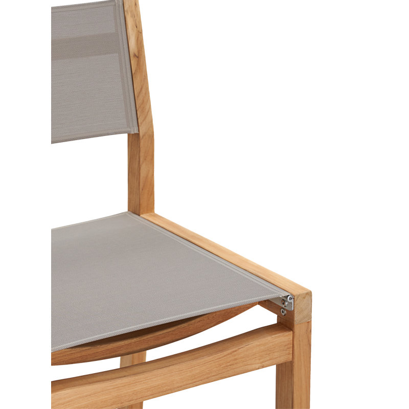 Pearl Teak Outdoor Counter Height Chair, Taupe