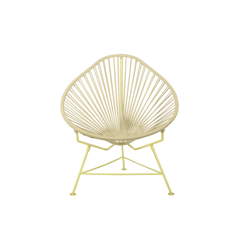 Chaise de jardin, Ivoire / Jaune