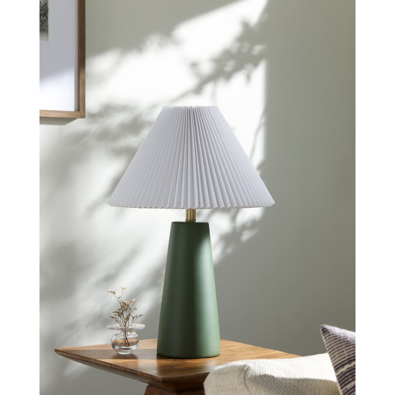 Lampe de table Vikundu, Vert foncé