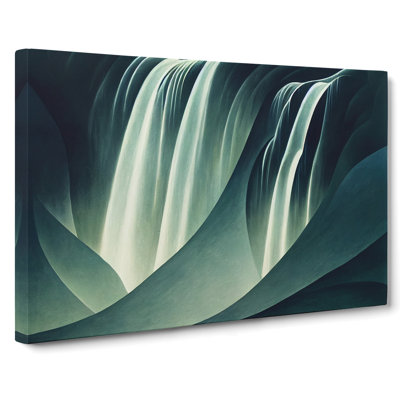 Shimmering Waterfall - Wrapped Canvas