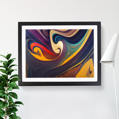 Abstract Marbling Art Vol.5 - Single Picture Frame Print