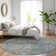 Washable Floral Indoor / Outdoor Rug