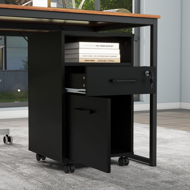 40cm Wide 2 -Drawer Mobile File Cabinet