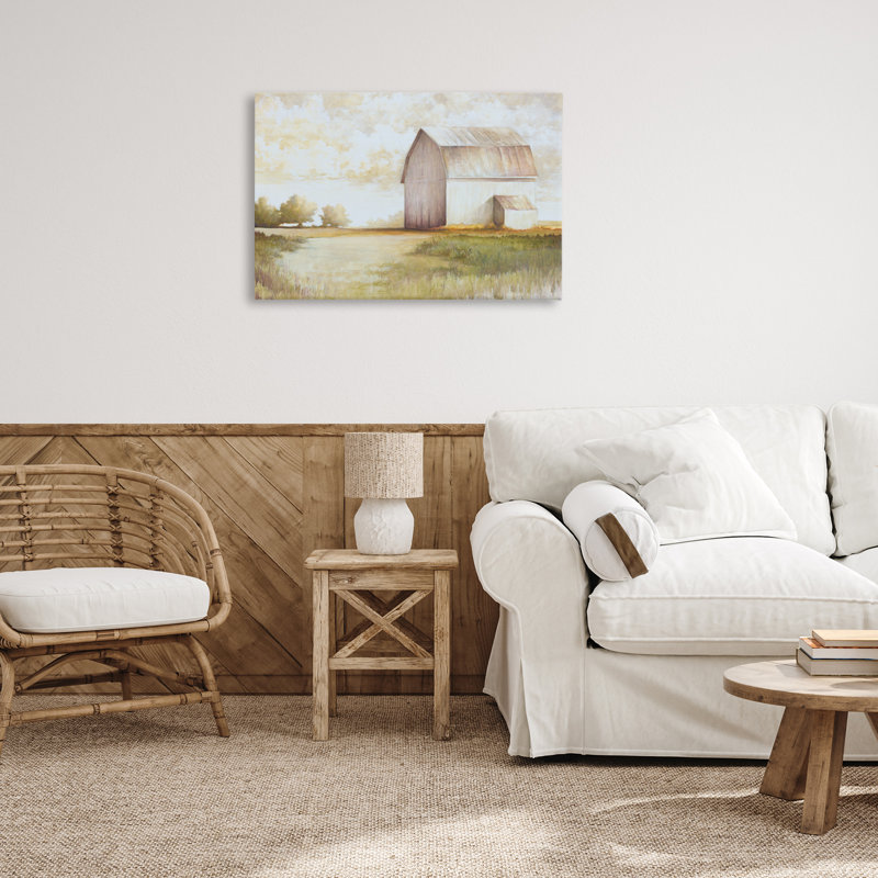Art mural neutre sur toile Neutral Distant, H 20 po x l 30 po