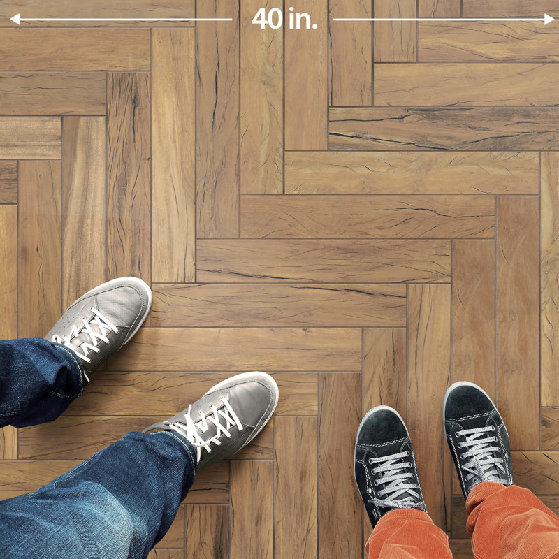 Kings Forest Natural 2-7/8 x 17-3/4 In. Ceramic Floor And Wall Tile
