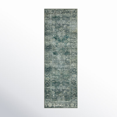 Magnolia Home By Joanna Gaines X Loloi Banks Machine Washable Blue / Lagoon Area Rug