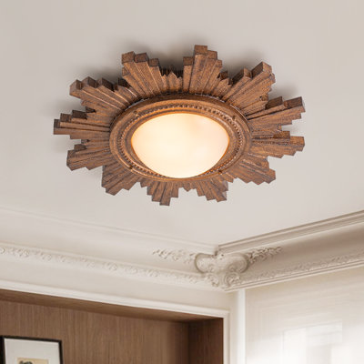 Sunburst 2-Light Dimmable Flush Mount