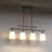 4 - Light Traditional Kitchen Island Pendant Lighting, Linear Pendant