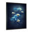 Fleurs rétro bleu clair chinois IV - reproduction sur toile-87347768-87347773