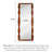 French-Style Wave-Shaped Solid Wood Frame Wall-Mounted Full-Length Mirror-723706596