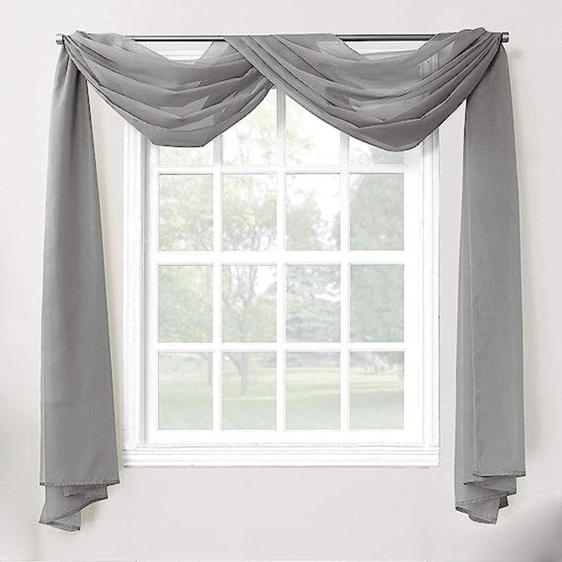 Issem Sheer Window Scarf Single Panel