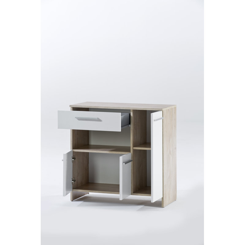 Tbridge 80cm Sideboard, Oak/White