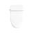 Smart Toilet Bidet With Foot Sensor Open Cover, Heated Seat, Night , Swing Wash, Silent Slow Down, Auto Flush White Self-Cleaning Nozzle, Rear Side Knob Flush,