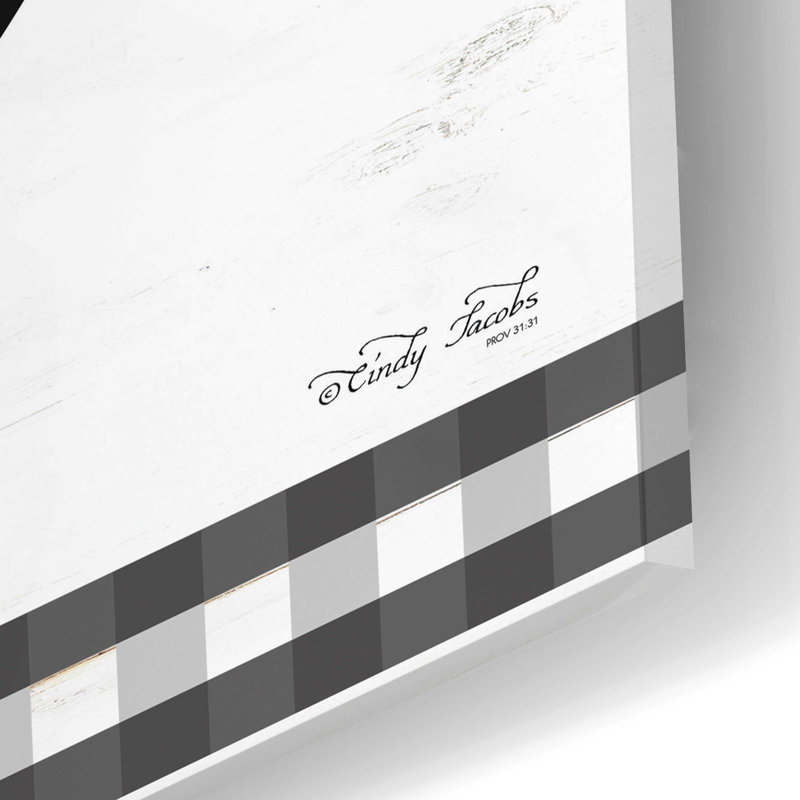 «Blessed and Grateful Plaid» par Cindy Jacobs - impression sans cadre, L 24 po x H 12 po