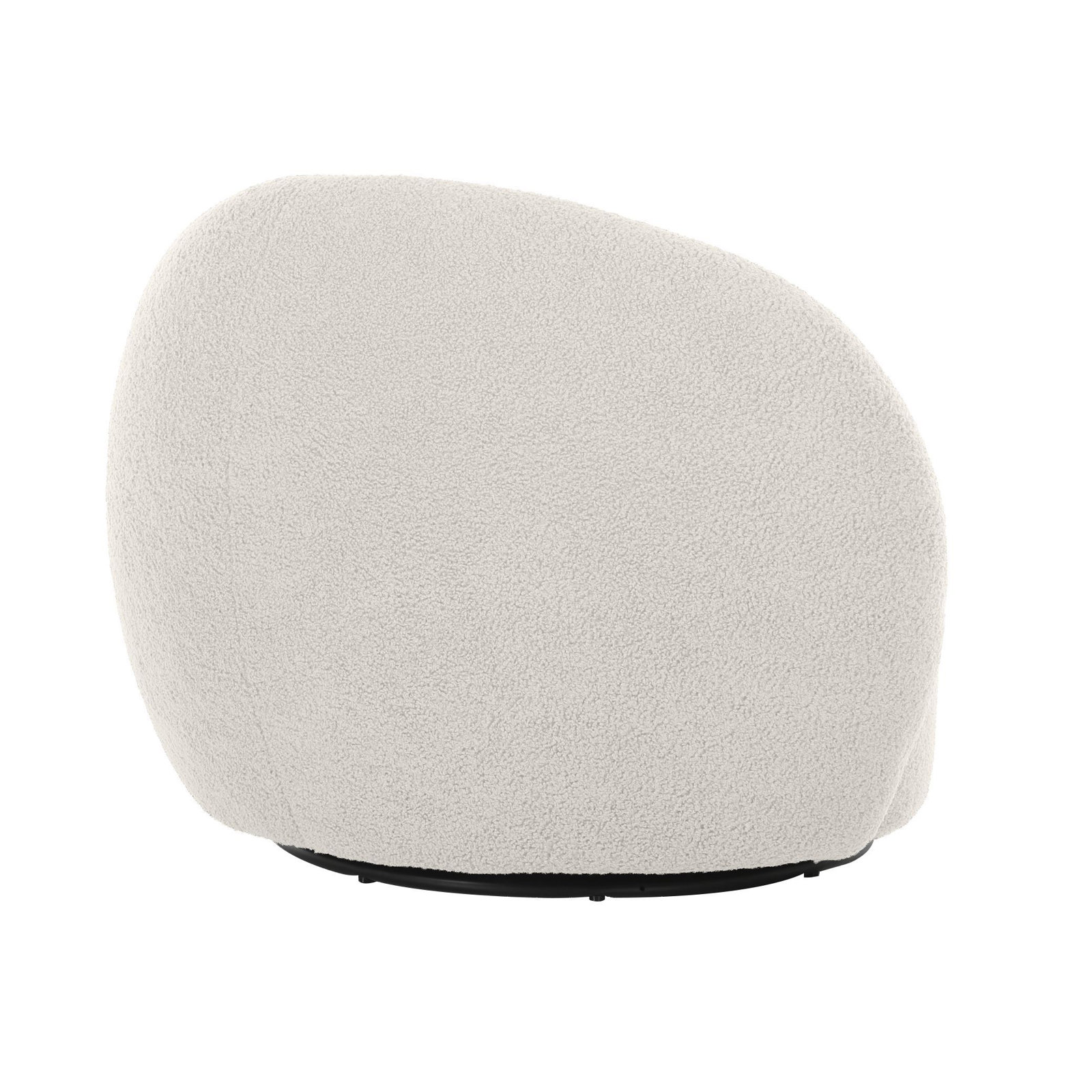 Barrel Chair, Beige Wool