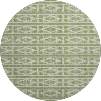 Premium Machine Washable Diskin AMF1029 Geometric Rug