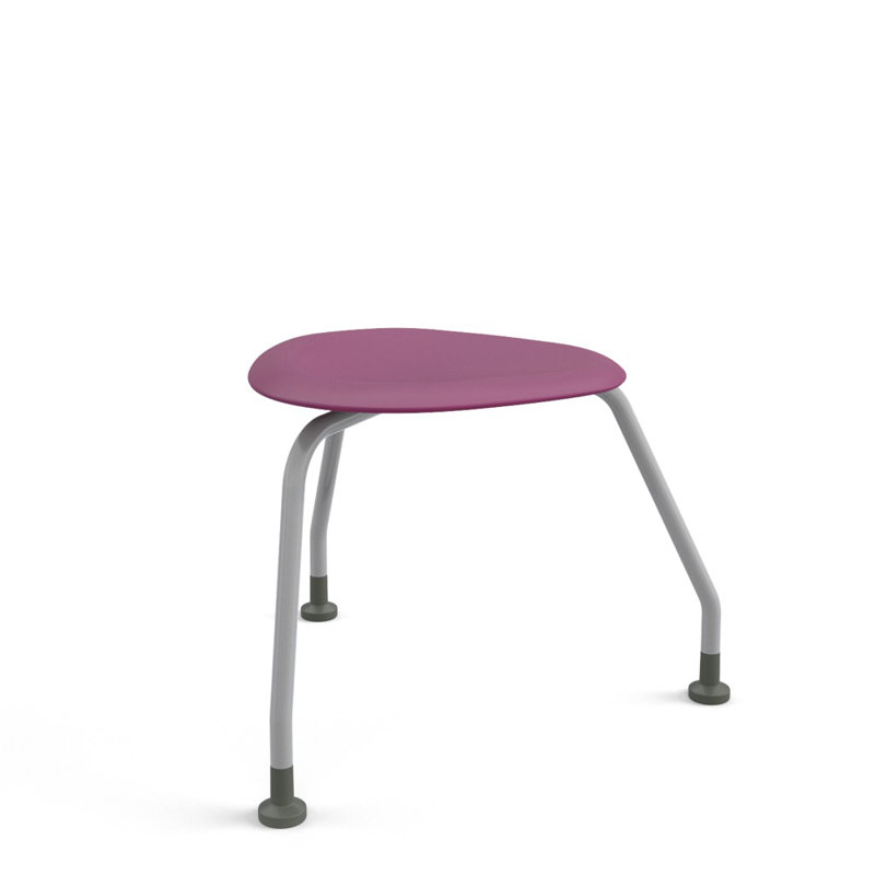 Fauteuil 360 3 pieds sans dossier, patins, Mauve