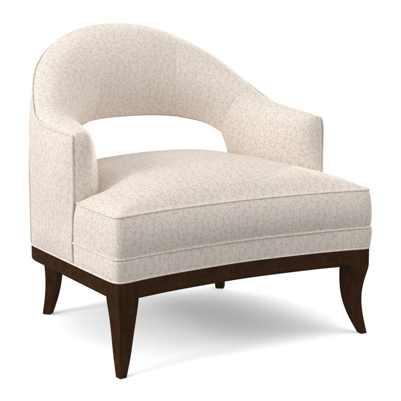 Mariposa Armchair, American Walnut, Polly Snow