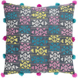 Kiko Fringed Cotton Throw Pillow