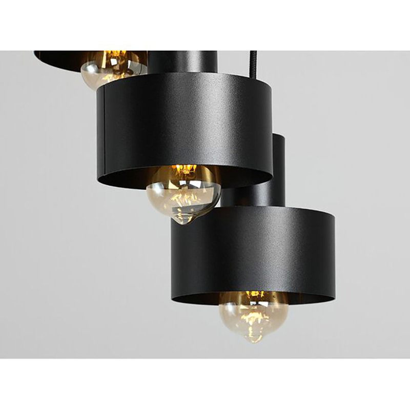 Mccary 3 - Light Black Cluster Pendant