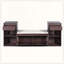 Banc de rangement tout-en-un avec coussin, compartiments, tiroirs et tablettes ouvertes, banc de rangement-129506413