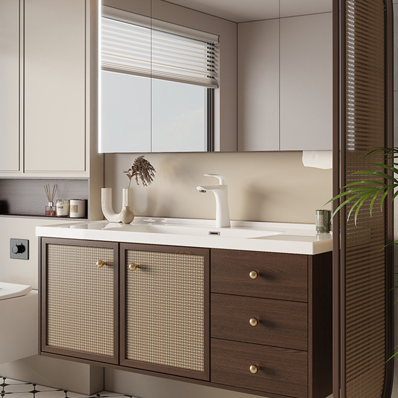 American style retro vanitie bathroom cabinet.