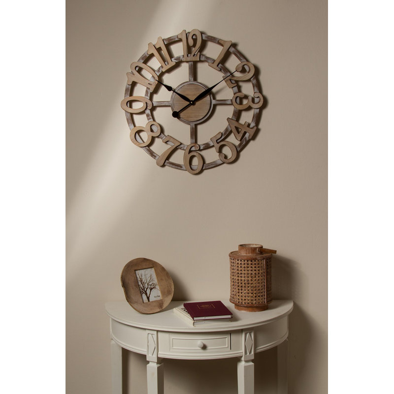 Gillian Manufactured Wood Wall Clock