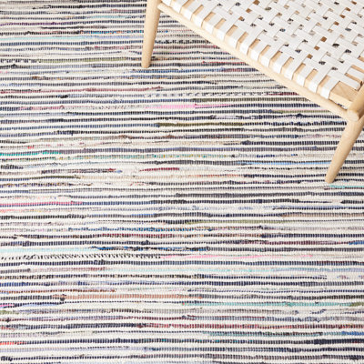 Conner Rug Hand Woven Cotton Striped Rug