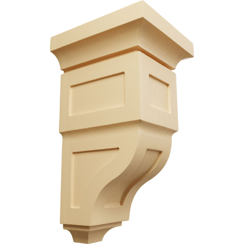 Corbeau en bois d'aulne géant, l 7 po x P 7 3/4 po x H 14 po (paquet de 4), Érable