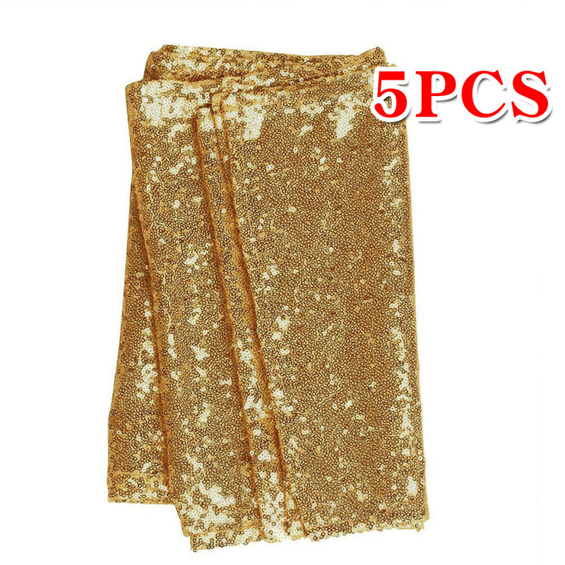 Chemin de table jetables poly-Coated scintillant paillettes, Champagne