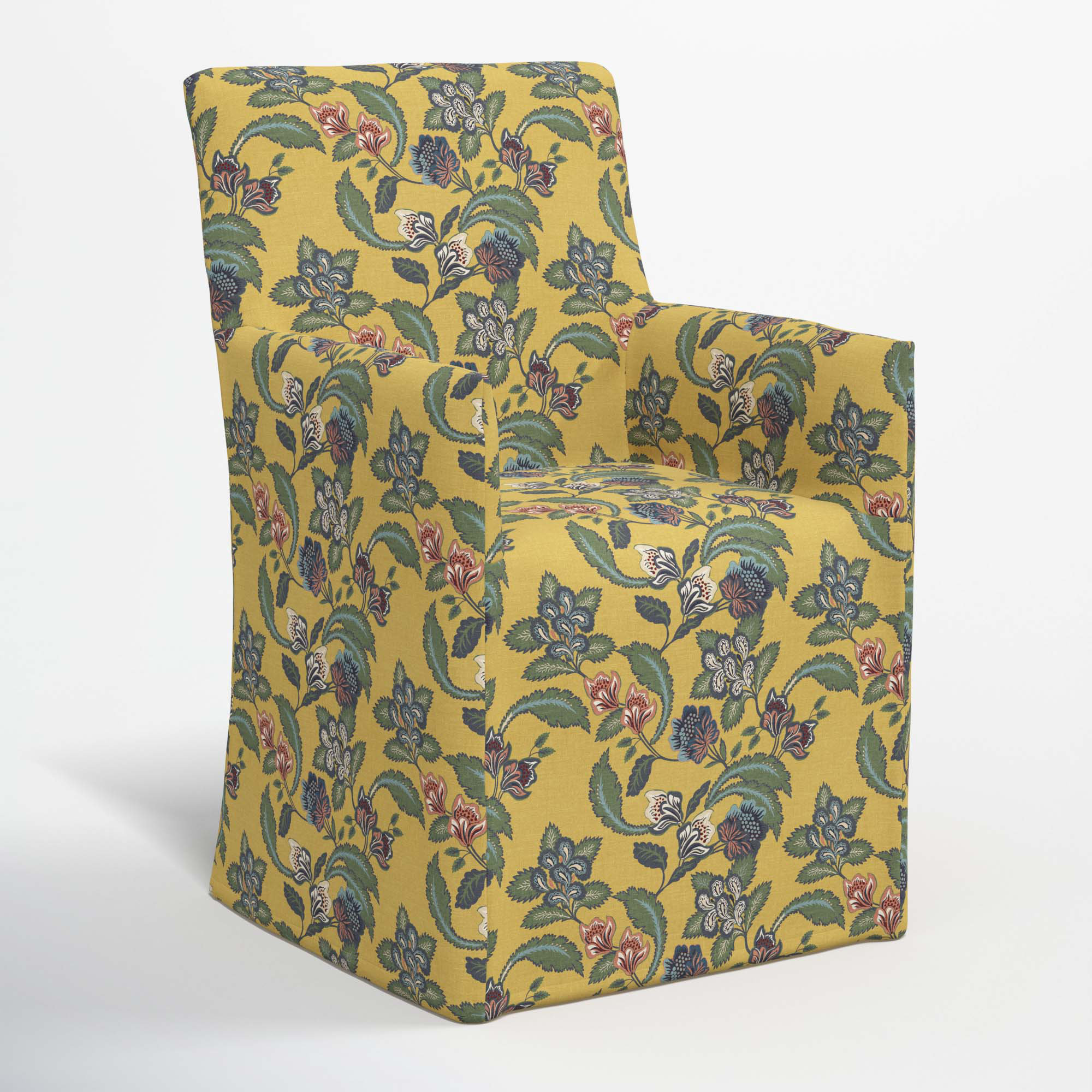 Ivanka Dining Chair, Libby Floral Gold