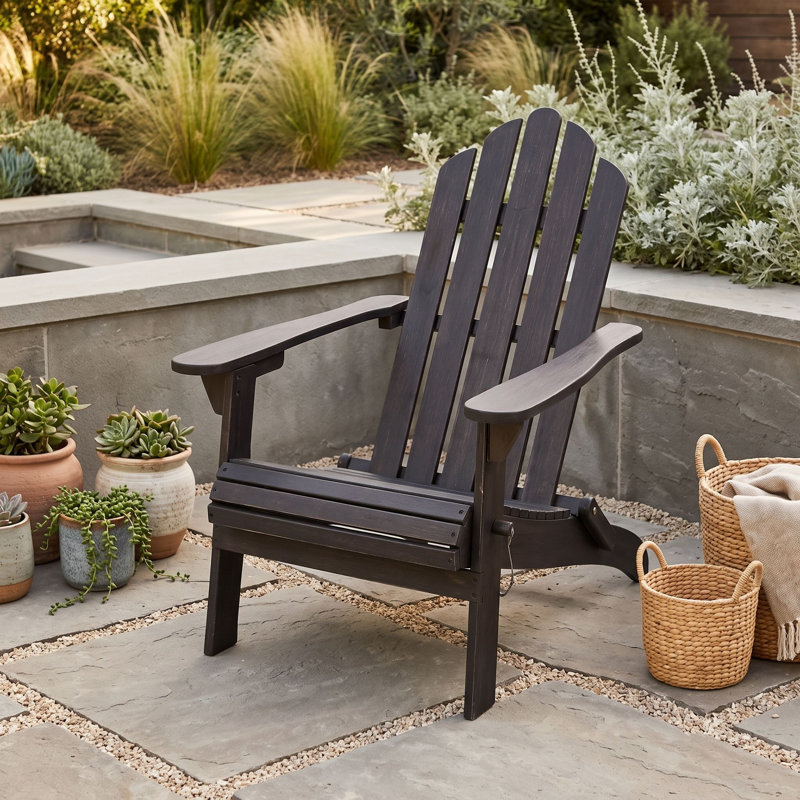 Outdoor Lounge Chair, Gris foncé