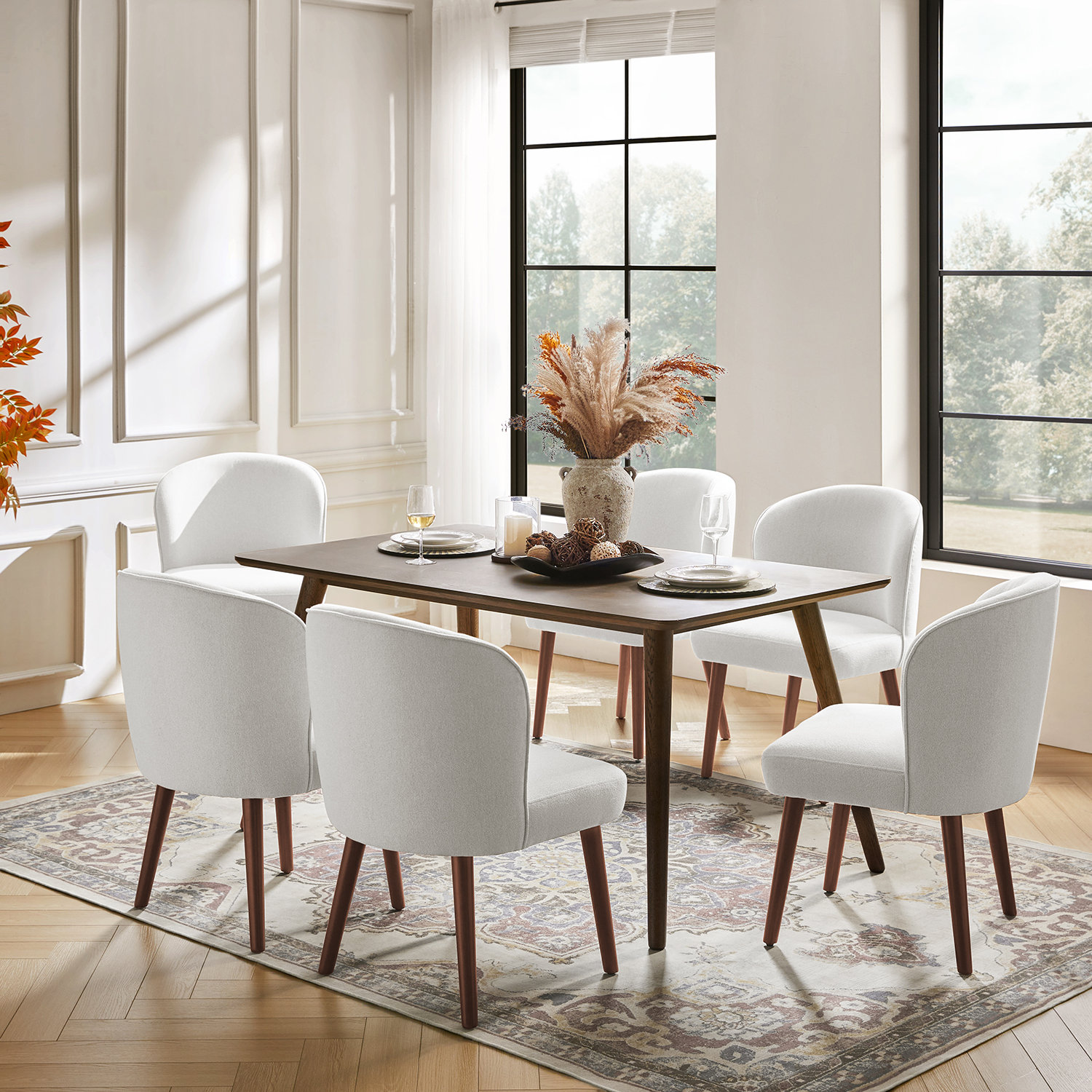 Monticello Dining Chair, White, 6