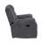 Hynes Chenille Glider Recliner, Dark Gray-210187327