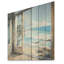 «Coastal Window View By The Beach II» - Impression sur bord de mer sur bois-1242156832