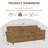 Modern Velvet Sofa,  83“ Minimal Cloud Couch, Oversized Loveseat  For Living Room, Apartment, Office-1623308618