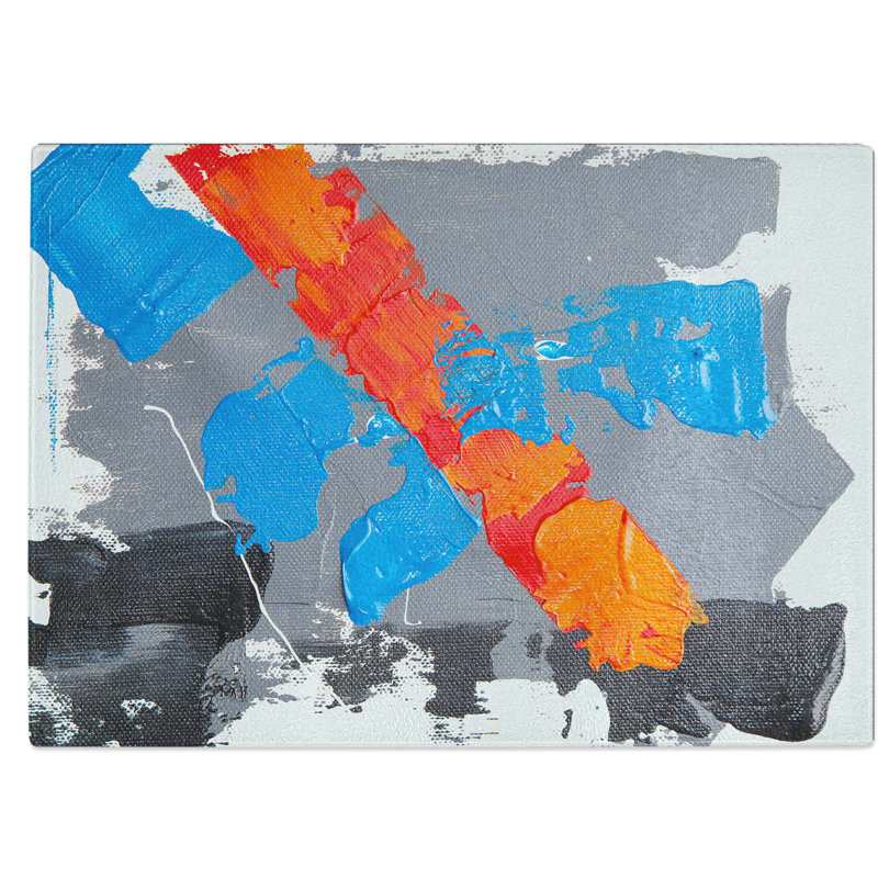 Tempered Glass Art Painting Vol.365 Chopping Board, 39 cm W x 28.5 cm L