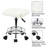 Small Square Height Adjustable Rolling Stool with Foot Rest for Spa Drafting Salon Tattoo Work-1650439578