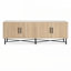 Armoire de rangement décorative 4 portes avec tablettes réglables-1127978696