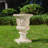 Valencia Handcrafted MGO Garden Urn With Antique Detailing And Drainage For Outdoor Elegance