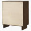 Commode 4 tiroirs brun chaud